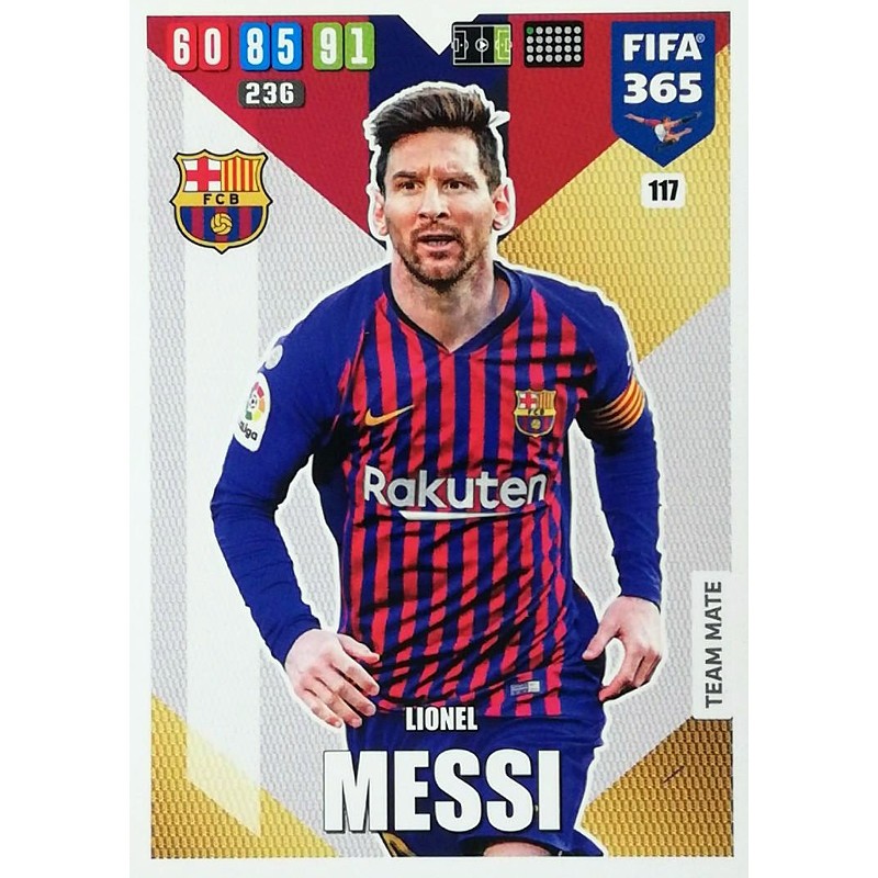117 Lionel Messi F.C. Barcelona Panini Fifa 365 2020