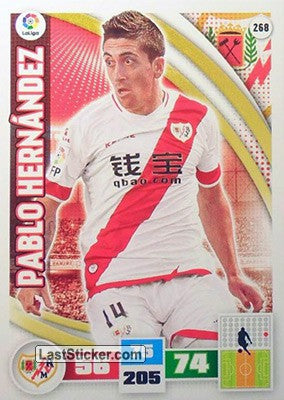 268 · Pablo Hernández · Rayo Vallecano · Básica - Panini Adrenalyn XL Liga BBVA 2015-16