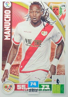 270 · Manucho · Rayo Vallecano · Básica - Panini Adrenalyn XL Liga BBVA 2015-16