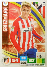 028 · Griezmann · Atlético de Madrid · Básica - Panini Adrenalyn XL Liga BBVA 2015-16