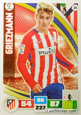 028 · Griezmann · Atlético de Madrid · Básica - Panini Adrenalyn XL Liga BBVA 2015-16