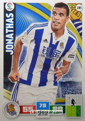 281 · Jonathas · Real Sociedad · Básica - Panini Adrenalyn XL Liga BBVA 2015-16