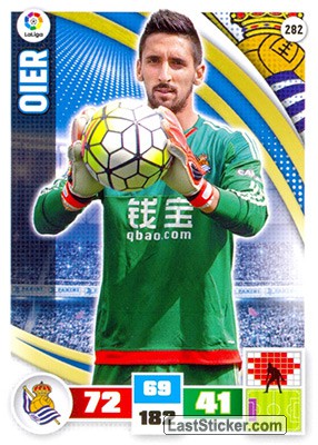282 · Oier · Real Sociedad · Básica - Panini Adrenalyn XL Liga BBVA 2015-16