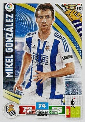283 · Mikel González · Real Sociedad · Básica - Panini Adrenalyn XL Liga BBVA 2015-16