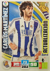 283BIS · Carlos Martínez · Real Sociedad · Actualización (BIS) - Panini Adrenalyn XL Liga BBVA 2015-16