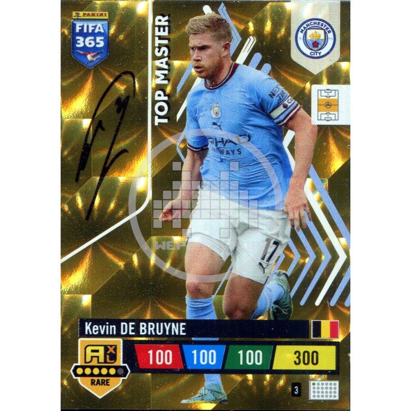 3 Kevin de Bruyne Manchester City Top Master Panini Fifa 365