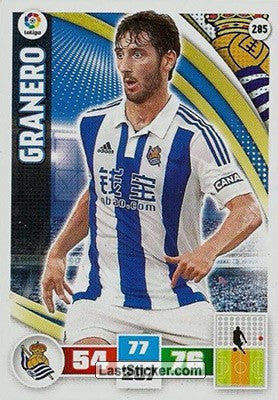 285 · Granero · Real Sociedad · Básica - Panini Adrenalyn XL Liga BBVA 2015-16