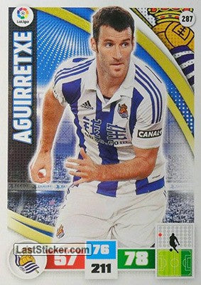 287 · Aguirretxe · Real Sociedad · Básica - Panini Adrenalyn XL Liga BBVA 2015-16