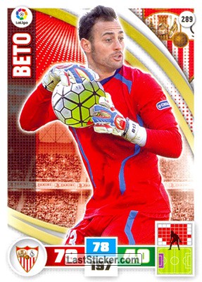 289 · Beto · Sevilla F.C. · Básica - Panini Adrenalyn XL Liga BBVA 2015-16