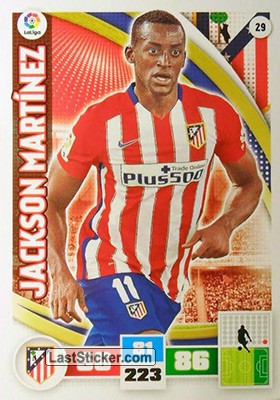 029 · Jackson Martínez · Atlético de Madrid · Básica - Panini Adrenalyn XL Liga BBVA 2015-16