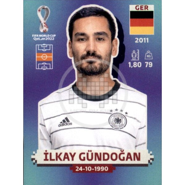 GER12 Ilkay Gündogan Germany Panini Qatar World Cup 2022