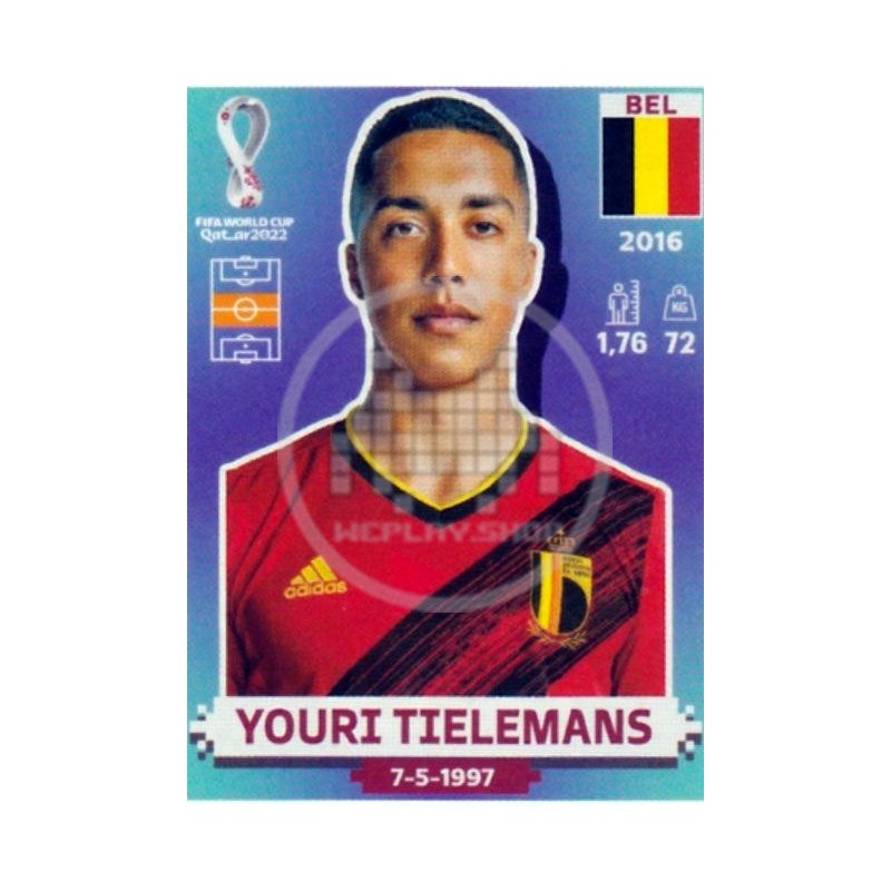 BEL14 Youri Tielemans Belgium Panini Qatar World Cup 2022