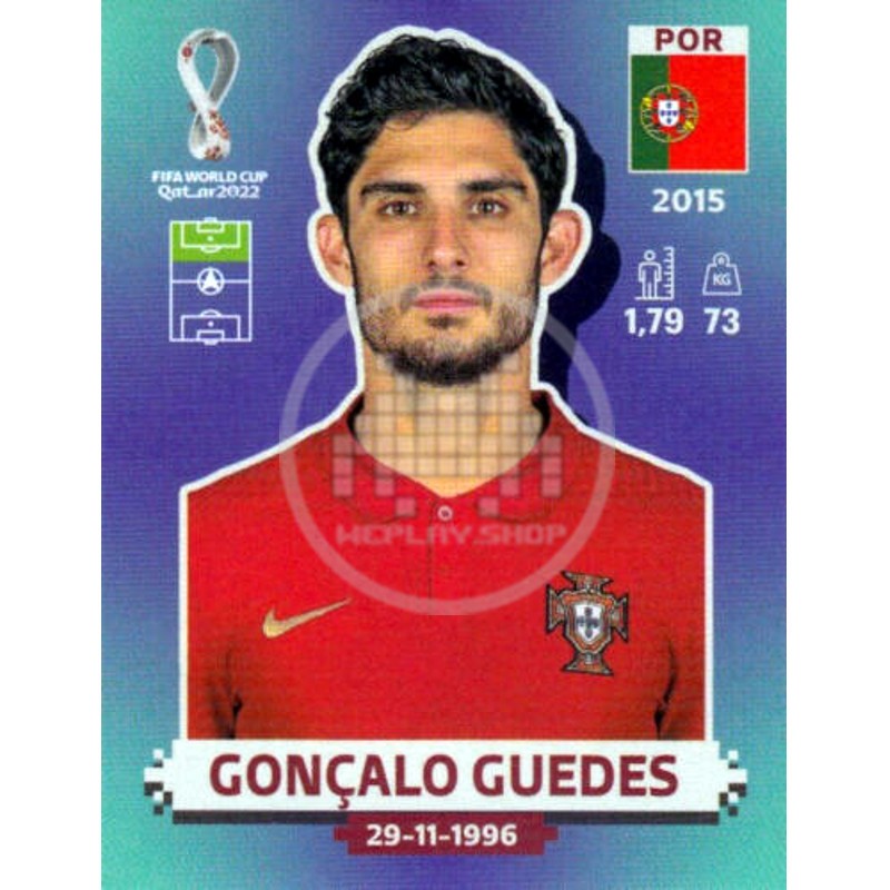 POR20 Gonçalo Guedes Portugal Panini Qatar World Cup 2022
