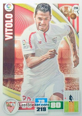 296 · Vitolo · Sevilla F.C. · Básica - Panini Adrenalyn XL Liga BBVA 2015-16