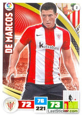 002 · De Marcos · Athletic Club · Básica - Panini Adrenalyn XL Liga BBVA 2015-16