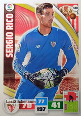 300 · Sergio Rico · Sevilla F.C. · Básica - Panini Adrenalyn XL Liga BBVA 2015-16