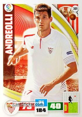 301 · Andreolli · Sevilla F.C. · Básica - Panini Adrenalyn XL Liga BBVA 2015-16