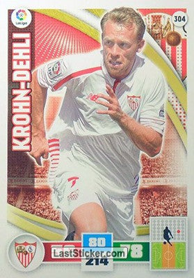 304 · Krohn-Dehli · Sevilla F.C. · Básica - Panini Adrenalyn XL Liga BBVA 2015-16
