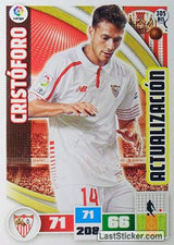 305BIS · Cristóforo · Sevilla F.C. · Actualización (BIS) - Panini Adrenalyn XL Liga BBVA 2015-16