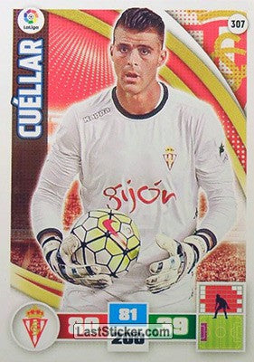 307 · Cuéllar · Real Sporting · Básica - Panini Adrenalyn XL Liga BBVA 2015-16