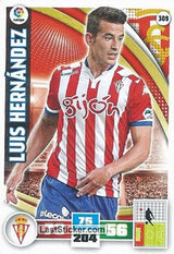 309 · Luis Hernández · Real Sporting · Básica - Panini Adrenalyn XL Liga BBVA 2015-16