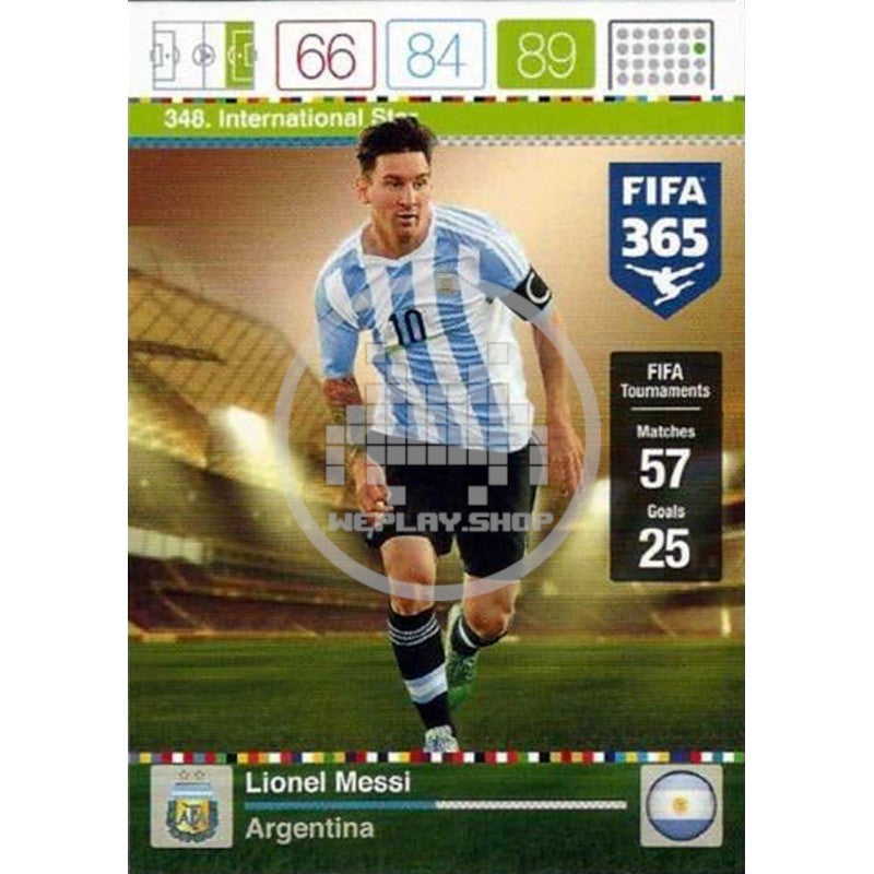 348 Lionel Messi Argentina Panini Fifa 365