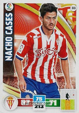 313 · Nacho Cases · Real Sporting · Básica - Panini Adrenalyn XL Liga BBVA 2015-16