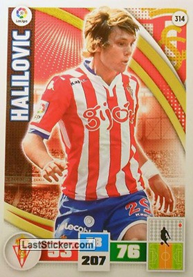 314 · Halilovic · Real Sporting · Básica - Panini Adrenalyn XL Liga BBVA 2015-16