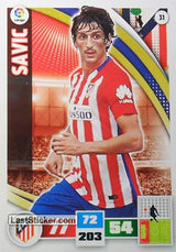 031 · Savic · Atlético de Madrid · Básica - Panini Adrenalyn XL Liga BBVA 2015-16