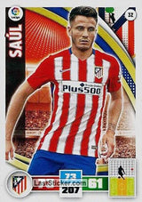 032 · Saúl · Atlético de Madrid · Básica - Panini Adrenalyn XL Liga BBVA 2015-16