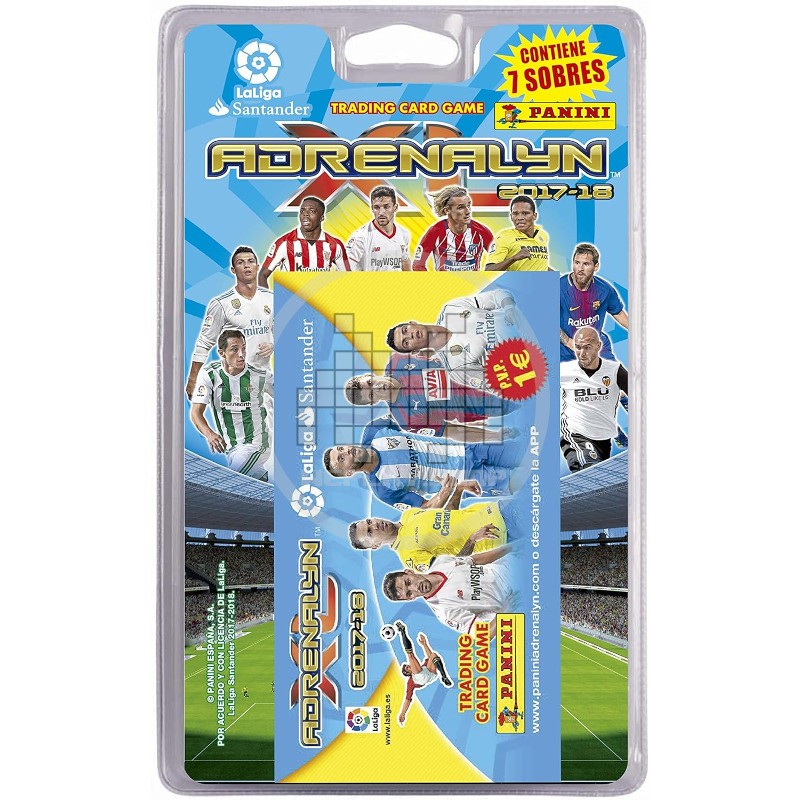 Blister 7 Sobres Panini Adrenalyn XL 2017-18 La Liga Santander