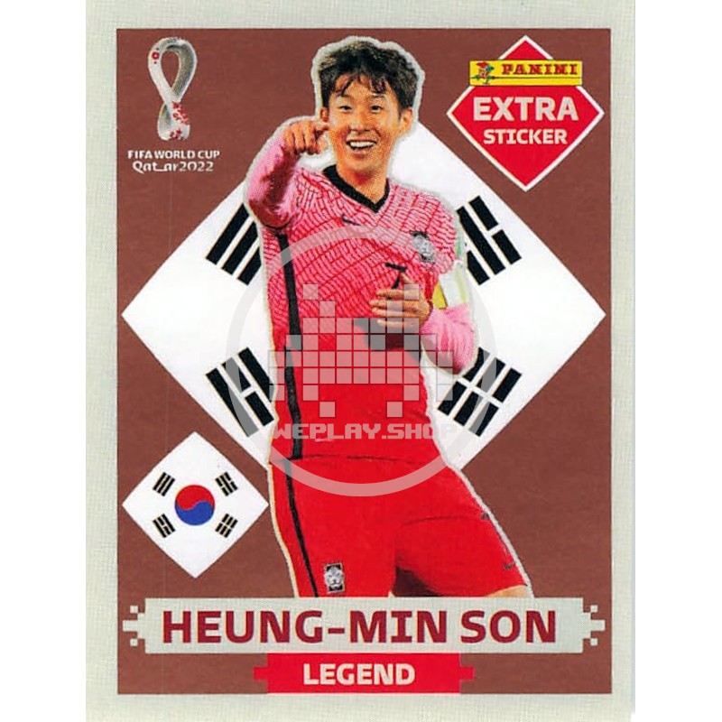 Heung-Min Son South Korea Bronze Extra Sticker Panini Qatar 2022 World Cup