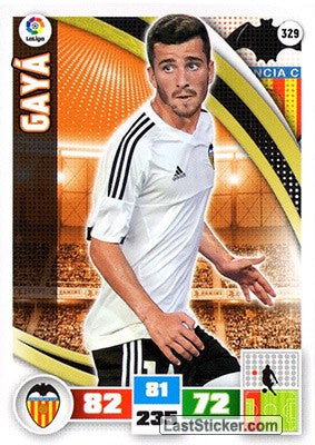 329 · Gayá · Valencia C.F. · Básica - Panini Adrenalyn XL Liga BBVA 2015-16