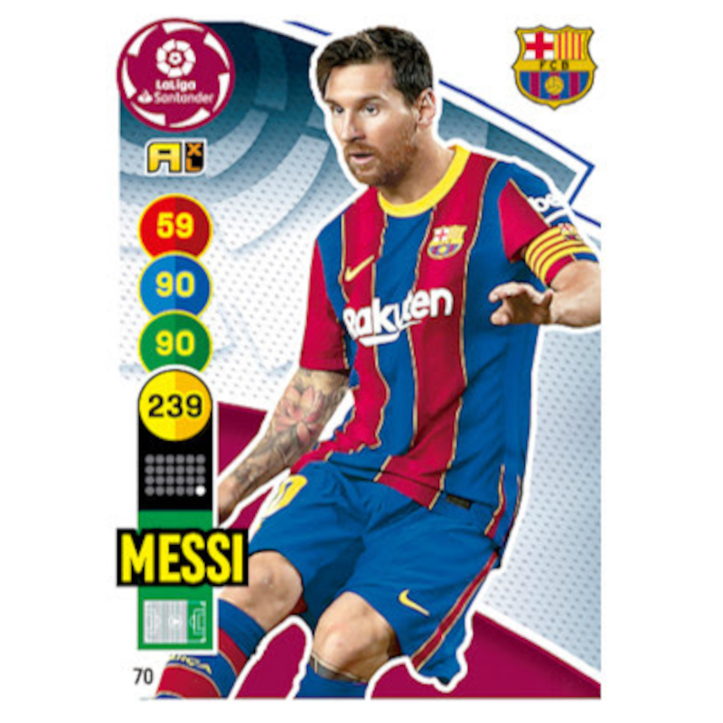 70 Lionel Messi F.C. Barcelona Panini Adrenalyn XL 2020/21