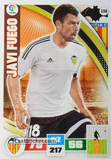 330 · Javi Fuego · Valencia C.F. · Básica - Panini Adrenalyn XL Liga BBVA 2015-16