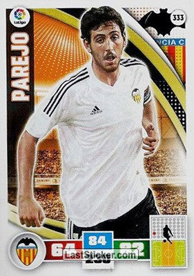 333 · Parejo · Valencia C.F. · Básica - Panini Adrenalyn XL Liga BBVA 2015-16