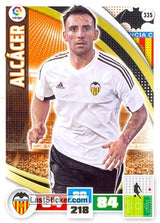335 · Alcácer · Valencia C.F. · Básica - Panini Adrenalyn XL Liga BBVA 2015-16