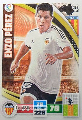 338 · Enzo Pérez · Valencia C.F. · Básica - Panini Adrenalyn XL Liga BBVA 2015-16