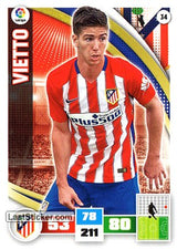 034 · Vietto · Atlético de Madrid · Básica - Panini Adrenalyn XL Liga BBVA 2015-16