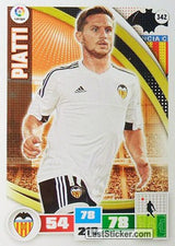 342 · Piatti · Valencia C.F. · Básica - Panini Adrenalyn XL Liga BBVA 2015-16
