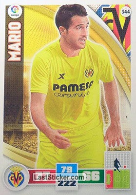 344 · Mario · Villarreal C.F. · Básica - Panini Adrenalyn XL Liga BBVA 2015-16