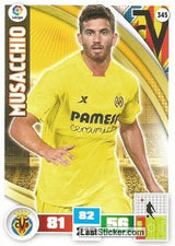345 · Musacchio · Villarreal C.F. · Básica - Panini Adrenalyn XL Liga BBVA 2015-16