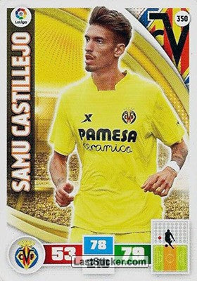 350 · Samu Castillejo · Villarreal C.F. · Básica - Panini Adrenalyn XL Liga BBVA 2015-16