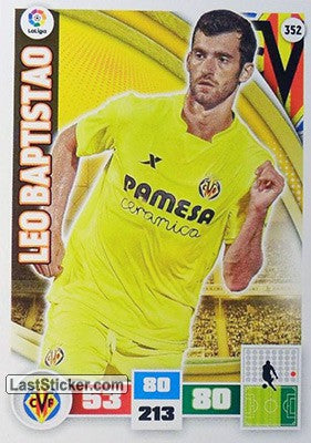 352 · Leo Baptistao · Villarreal C.F. · Básica - Panini Adrenalyn XL Liga BBVA 2015-16