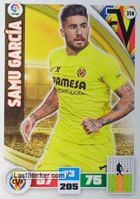 358 · Samu García · Villarreal C.F. · Básica - Panini Adrenalyn XL Liga BBVA 2015-16