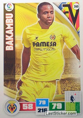 360 · Bakambu · Villarreal C.F. · Básica - Panini Adrenalyn XL Liga BBVA 2015-16