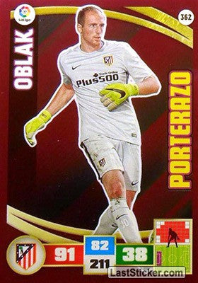362 · Oblak · Atlético de Madrid · Porterazo - Panini Adrenalyn XL Liga BBVA 2015-16