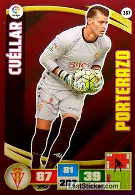367 · Cuéllar · Real Sporting · Porterazo - Panini Adrenalyn XL Liga BBVA 2015-16