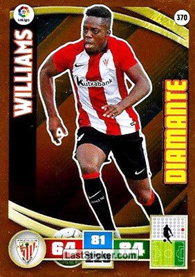 370 · Williams · Athletic Club · Diamante - Panini Adrenalyn XL Liga BBVA 2015-16