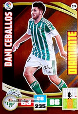 374 · Dani Ceballos · Real Betis · Diamante - Panini Adrenalyn XL Liga BBVA 2015-16